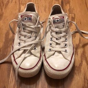 Lowtop white converse